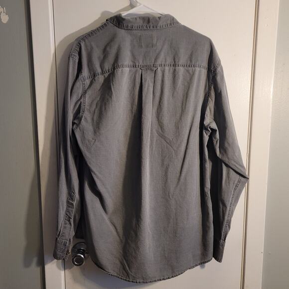 RedHead Brand Co Gray Utility Button Down Shirt Mens M Outdoor Workwear Cotton - Picture 4 of 8